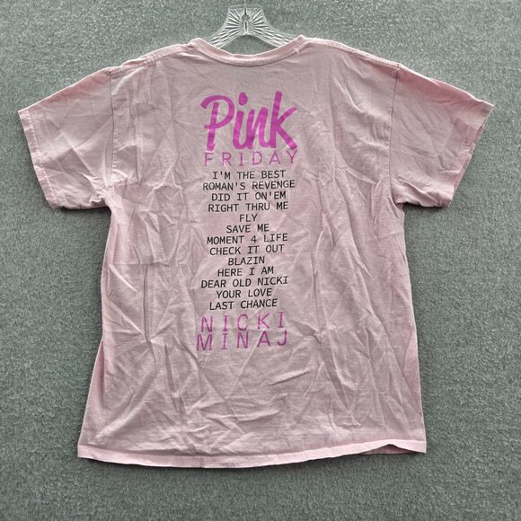 Nicki Minaj Women Top XL Pink Shirt Pink Friday Graphic Short Sleeve‎ Tee - Picture 6 of 11